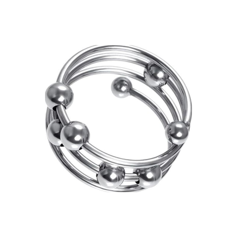 Penis Head Ring Large 4cm - Silver - K. P.