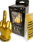 Golden FU Finger Trophy - K. P.