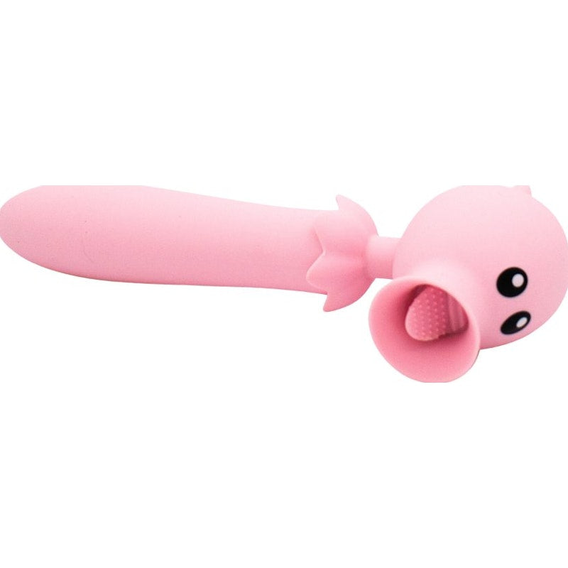 Clit Flicker G-Spot Vibrator - Lick N' Stick - Pink - K. P.