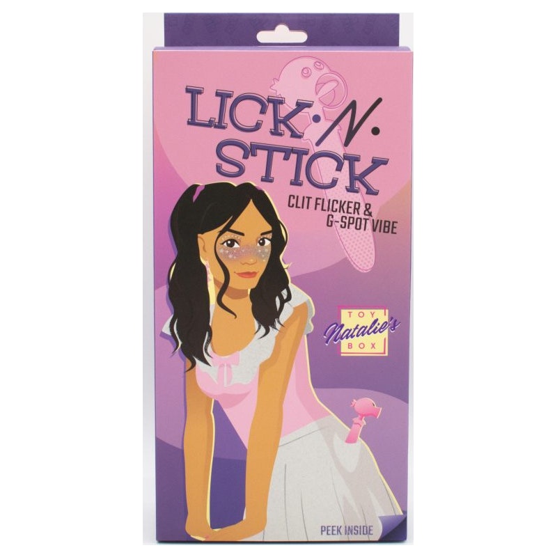 Clit Flicker G-Spot Vibrator - Lick N' Stick - Pink - K. P.