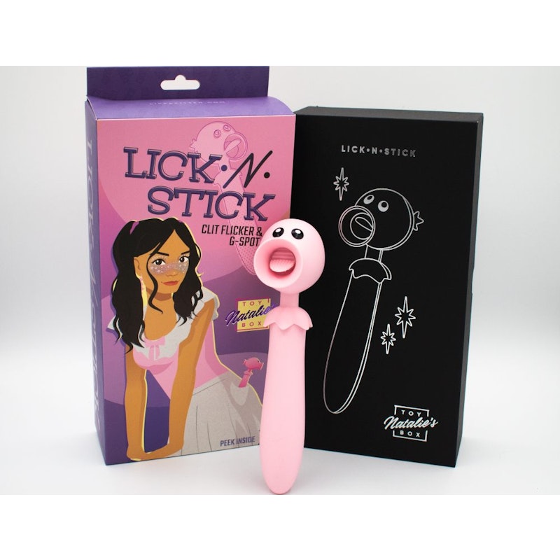 Clit Flicker G-Spot Vibrator - Lick N' Stick - Pink - K. P.