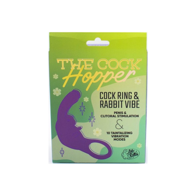 Cock Ring & Bullet Vibrator - The Cock Hopper - Blue - K. P.