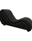 Kama Sutra Mebon Chaise Love Lounge Studded and Quilted - Black - K. P.