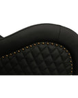 Kama Sutra Mebon Chaise Love Lounge Studded and Quilted - Black - K. P.