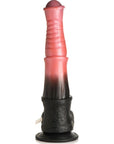 Creature Cocks - Centaur Explosion Squirting Silicone Dildo - Peach/Black