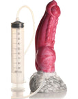 Creature Cocks - Resurrector Phoenix Squirting Silicone Dildo - Red/White