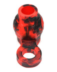 Creature Cocks - Hell Hound Silicone Penis Sleeve and Ball Stretcher - Red/Black