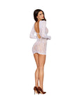 Dreamgirl Long Sleeve Chemise White