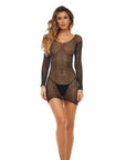 Crochet Seduction Dress Black