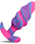 Unicorn Swirl Silicone Butt Plug Medium