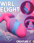 Unicorn Swirl Silicone Butt Plug Large