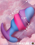 Unicorn Swirl Silicone Butt Plug Large
