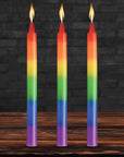 Pride Candles Rainbow Drip Candle 3 Pc