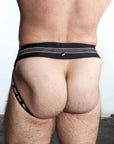 Oxballs Slingjock Upthrust Slider-Strap Jock Black Iron
