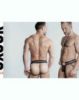 Oxballs Slingjock Upthrust Slider-Strap Jock Black Iron