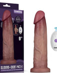 Vibrating Sliding Skin Pro II Silicone Dong 9in