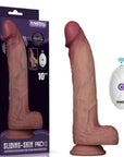 Vibrating Sliding Skin Pro II Silicone Dong 10in