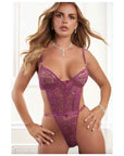 1 Pc Ultra-Sexy Open Back Lace Teddy