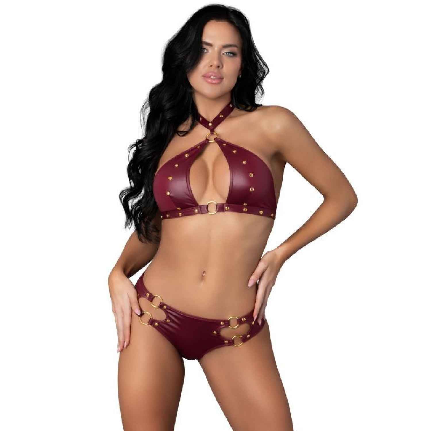 Juno Burgundy Jewel Two Piece Set