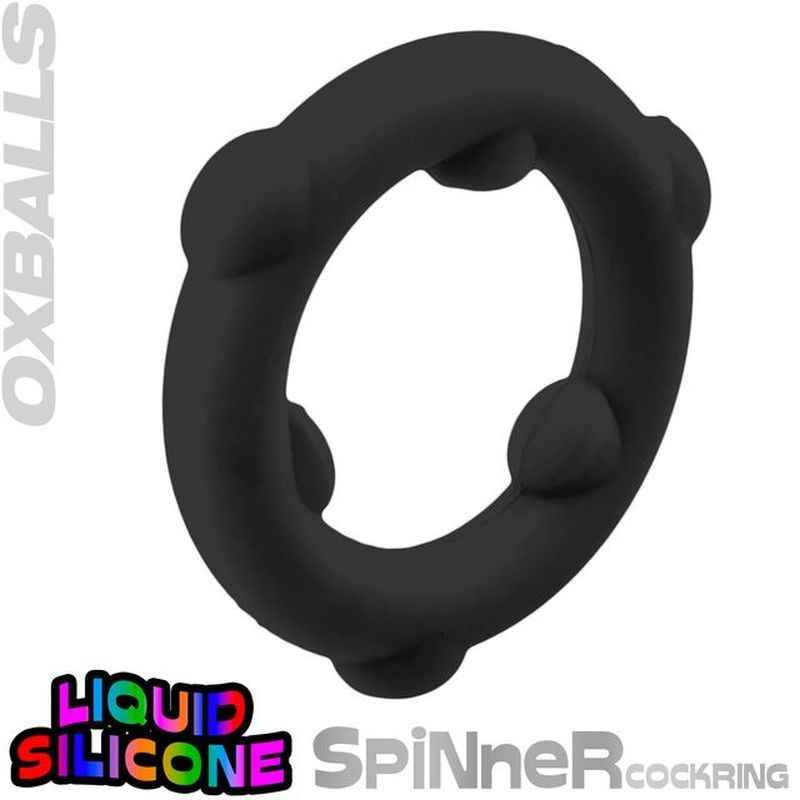 Spinner Silicone Ring Black