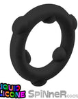 Spinner Silicone Ring Black