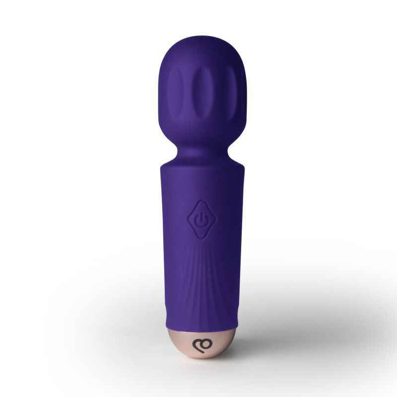 Rechargeable 16 Mode Silicone Mini Wand Violet Dream