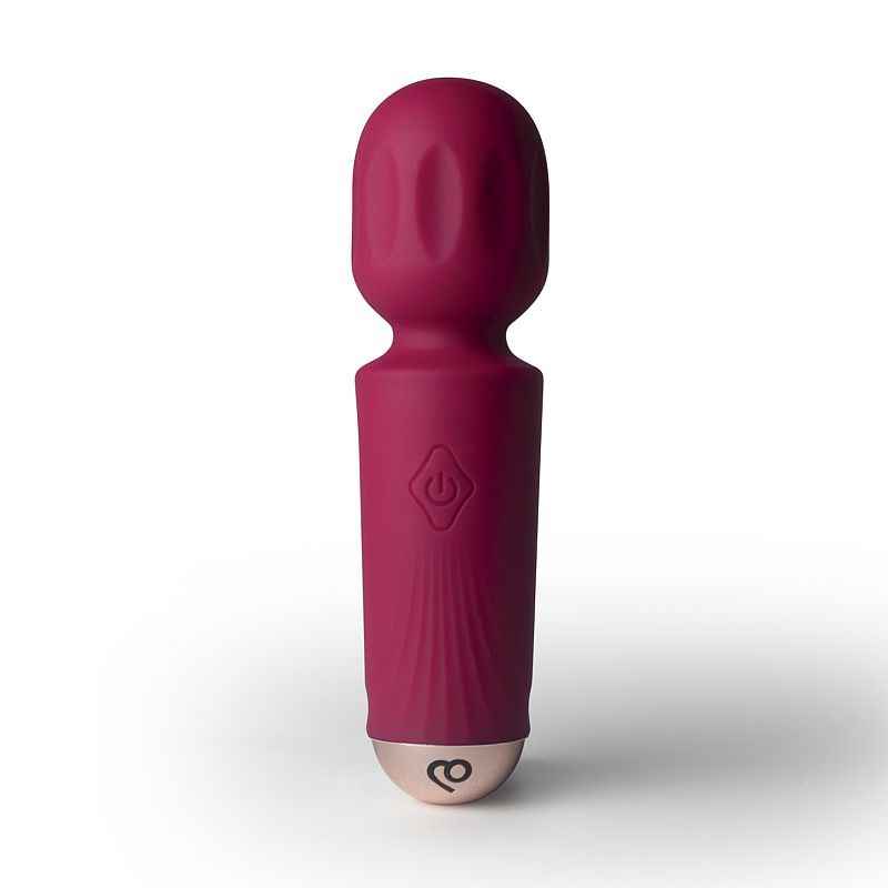 Rechargeable 16 Mode Silicone Mini Wand Azalea Red
