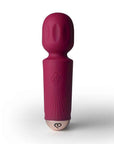 Rechargeable 16 Mode Silicone Mini Wand Azalea Red