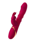 Rabbit Vibrator with Moving Shaft Rings - Tenty - Burgundy - K. P.