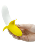 Banana Bliss 13cm Silicone Slimline Vibrator Massager - Yellow/White - K. P.