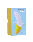 Banana Bliss 13cm Silicone Slimline Vibrator Massager - Yellow/White - K. P.
