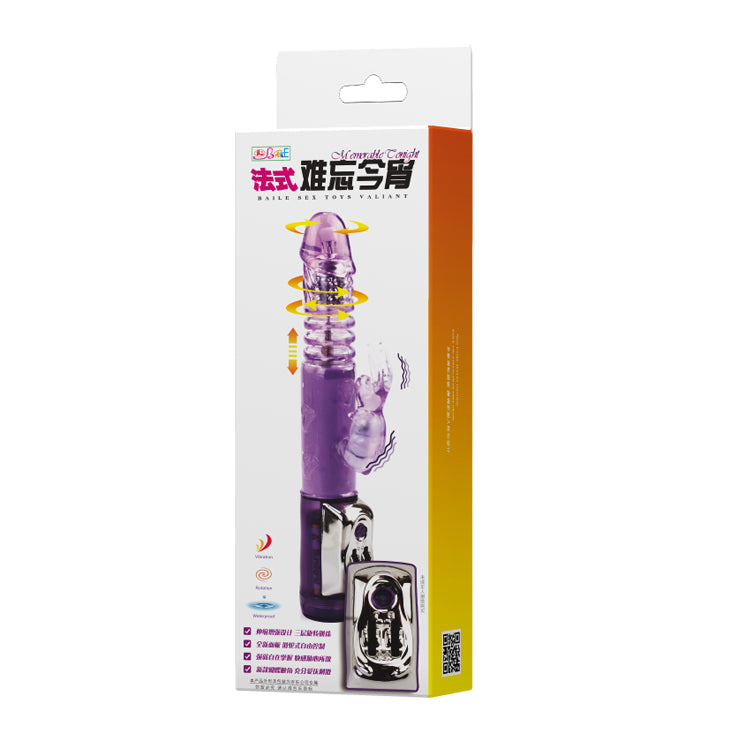 Thrusting Rabbit Vibrator - Purple - K. P.