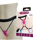 Rechargeable Strap-on Butterfly Massager - Aethon (Pink)