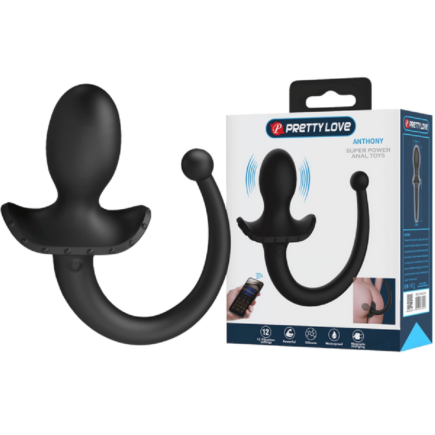 App Control Tail Plug - Anthony (Black)