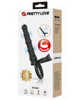 Tatum - Cockring with Anal Probe (Black)
