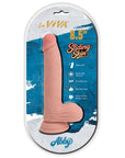 Sliding Skin Abby - 8.5" Dual Density Dong (Flesh)