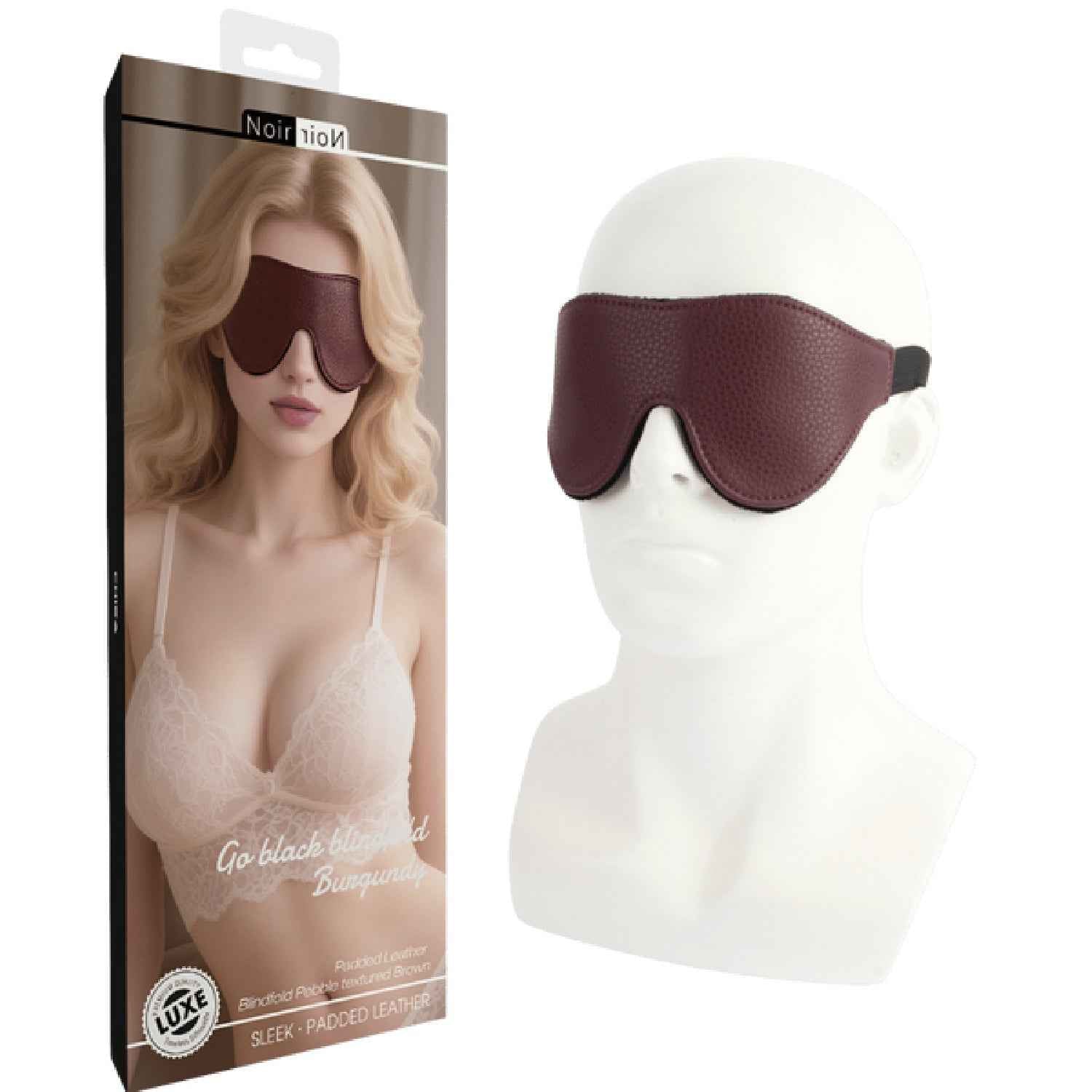 Go Black Blindfold (Burgundy)
