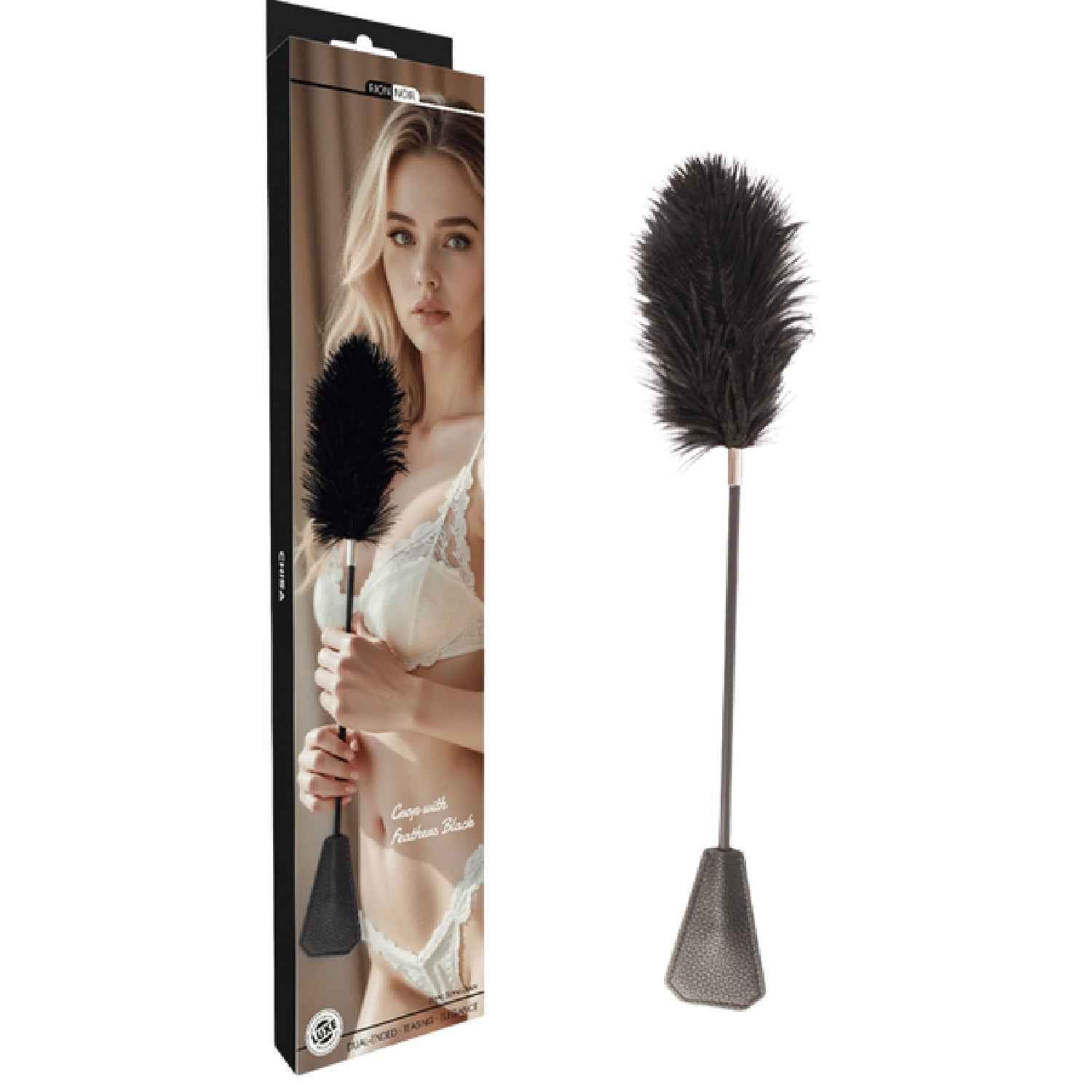 Crop with Feathers (Black)