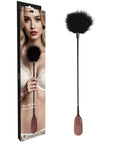 Crop with Tickle Feathers (Burgundy)