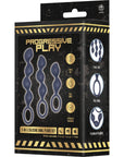 3-In-1 Silicone Anal Plug Set (Black)