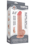 8'' Sliding Skin Dual Layer Dong (Flesh)