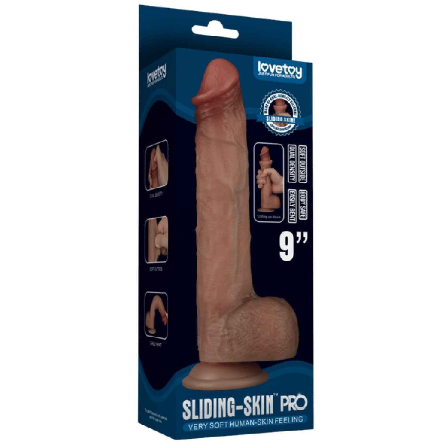 9'' Dual Layer Silicone Dong