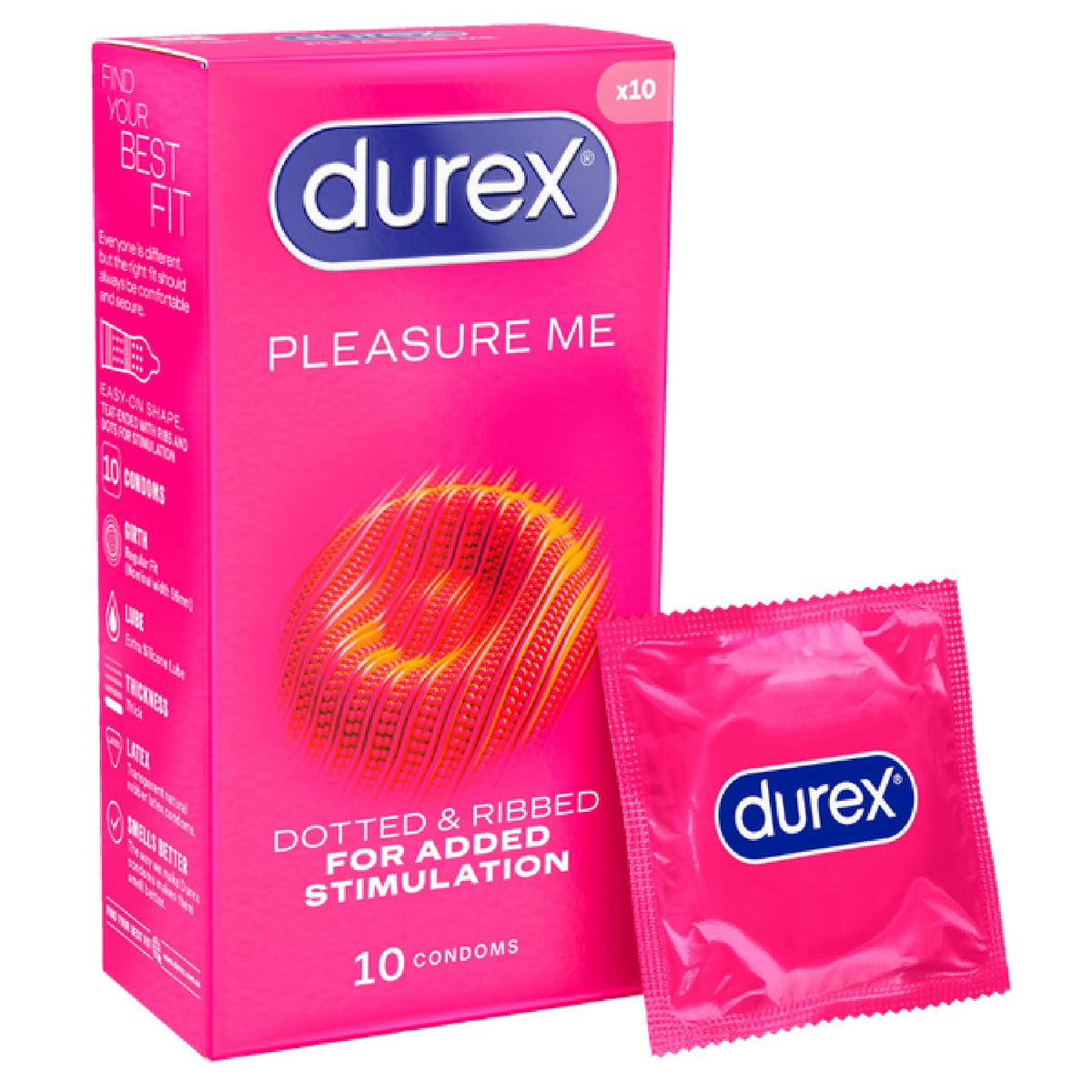 Pleasure Me Latex Condoms 10's