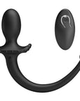 Remote Control Vibrating Butt Plug Tail (Black)
