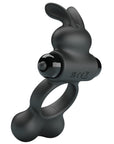Yusuf - Vibrating Cockring with Steele Balls (Black)
