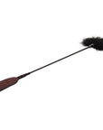 Crop with Tickle Feathers (Burgundy)