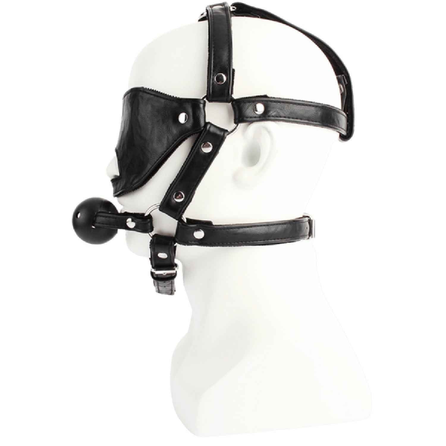 Blindfold Harness with Ball Gag