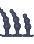 3-In-1 Silicone Anal Plug Set (Black)