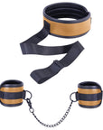 Collar With Handcuffs (Brown)
