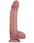 11'' Vibrating Dual Density Power Cock (Flesh)